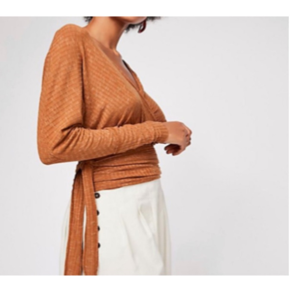 Free PeopleWe The Free East Coast Wrap Top Morrocan Spice
